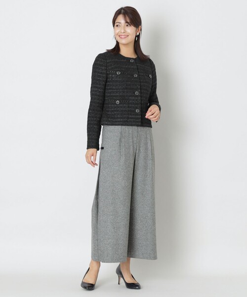 【美品】TO BE CHIC ツイードジャケット TO BE CHIC ジャケット ノーカラージャケット ファンシー