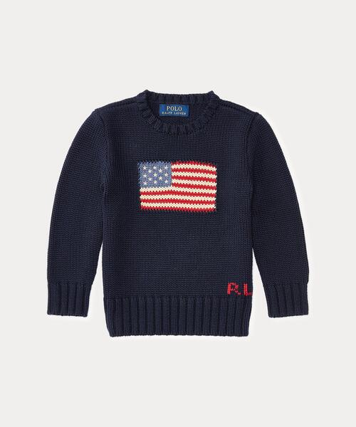 Polo Ralph Lauren Childrenswear ニット フラッグ コットン クルー 
