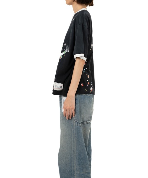 【MIHARAYASUHIRO】Smily Face Printed Ringer Tシャツ 全３色 MAISON MIHARA YASUHIRO tシャツ Smily Face Printed Ringer T