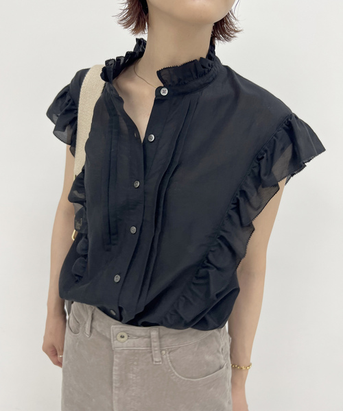 「Spick & Span」 ノースリーブブラウス FREE ブラウン レディース Spick＆Span 「Spick & Span」 ノースリーブブラウス FREE