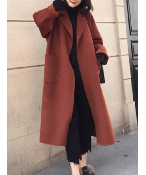 SETUP7（セットアップセブン） チェスターコート 3 レッド レディース