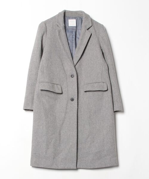 JIL SANDER グレー チェスターコート　レディース36 JIL SANDER グレー チェスターコート レディース36 JIL SANDER グレー
