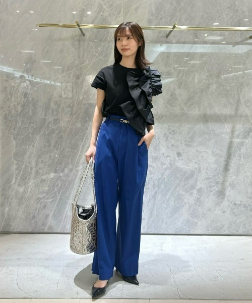 LOULOU WILLOUGHBY tシャツ 「LOULOU WILLOUGHBY」ギャザー