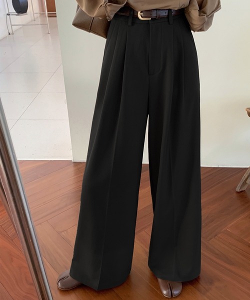 DAY CLOSET ワイドパンツ スラックス パンツ レディース マニッシュ