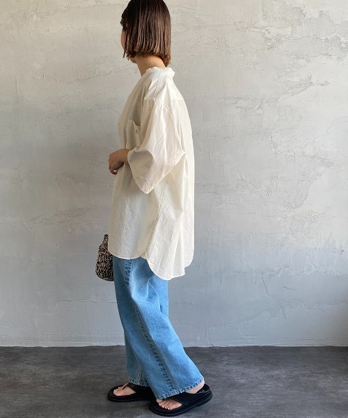 Danton 「DANTON」 半袖ブラウス 38 アイボリー レディース