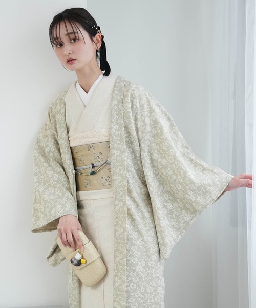 utatane 着物 羽織 レース ニコアンティーク モザイクフラワー