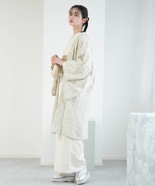 utatane 着物 羽織 レース ニコアンティーク モザイクフラワー