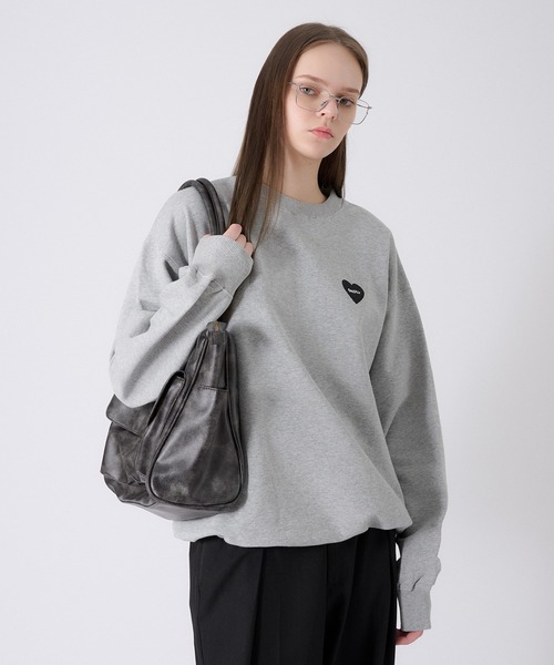 ONCILY トレーナー スウェット HEART LOGO DRAW CODE SWEAT