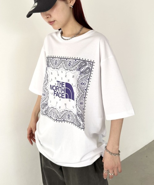 ❗️期間限定SALE❗️ノースフェイス ビッグロゴ プリント バンダナ TシャツXL ❗️期間限定SALE❗️ノースフェイス ビッグロゴ プリント