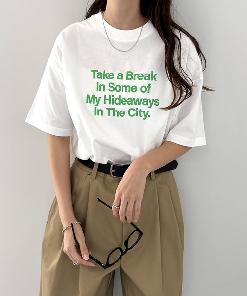 ANME tシャツ 立体ロゴプリントオーバーサイズ半袖Tシャツ