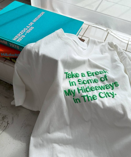 ANME tシャツ 立体ロゴプリントオーバーサイズ半袖Tシャツ