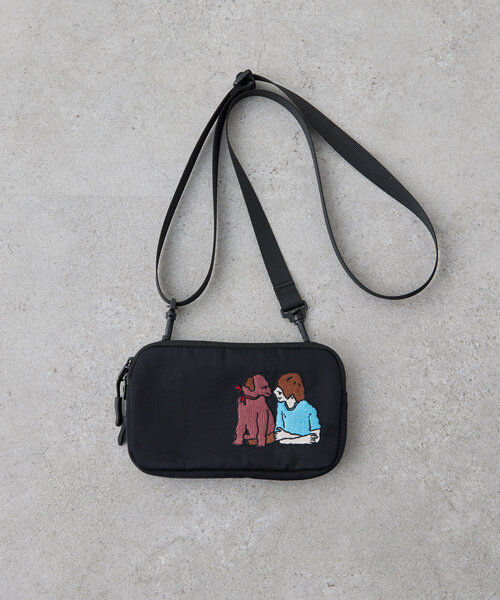 ear PAPILLONNER ブラック ショルダー付きパートバッグ Mサイズ ear PAPILLONNER ショルダーバッグ バッグ 「オケージョン対応