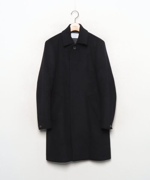 STUDIOUS ステンカラーコート STUDIOUS（ステュディオス） ステンカラーコート 1 ブラック メンズ
