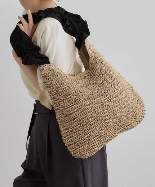 grove ショルダーバッグ バッグ フリルギャザーペーパーワン