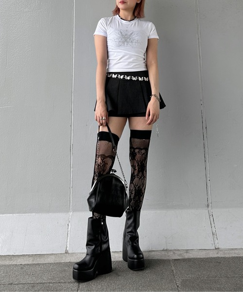 jiasecond. スカート 「jiasecond.」プリーツチェックミニスカパン