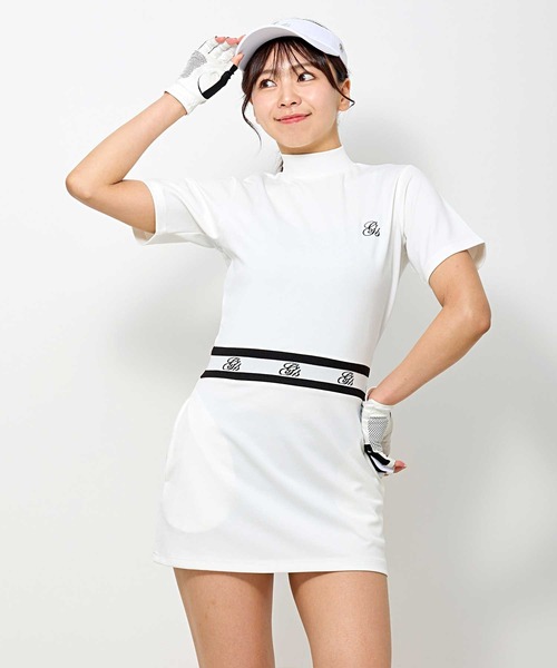 エイミーゴルフ　トップス　ボトムス　販売 TopIsm（トップイズム） ゴルフ ゴルフウェア ワンピース モックネック