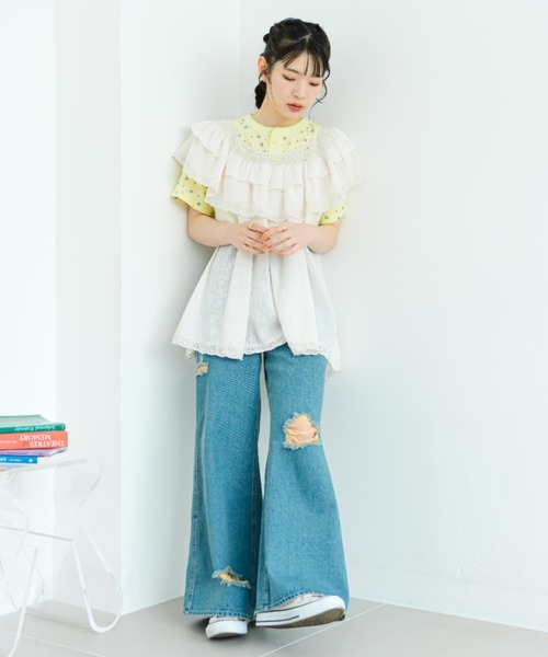 eLur tシャツ 「eLur」フラワーサーマルT レディース : ZOZOTOWN