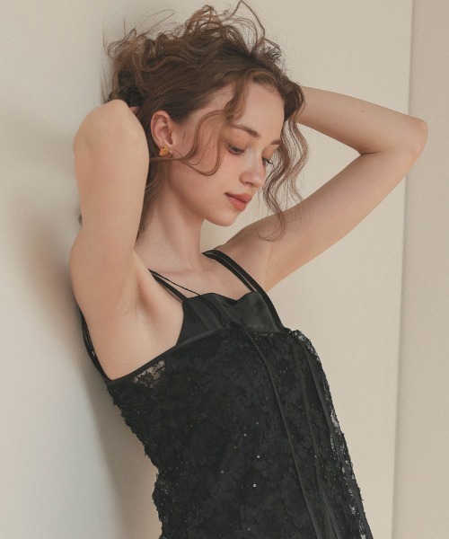 DONOBAN（ドノバン） ドレス 「ANDRESD」kirakira fluffy lace dress