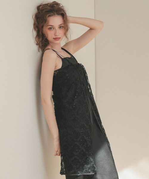 DONOBAN（ドノバン） ドレス 「ANDRESD」kirakira fluffy lace dress
