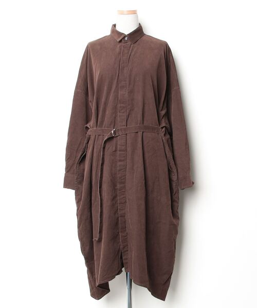 ZUCCAのワンピース ZUCCa 「ZUCCa」 シャツワンピース M size ブラウン レディース