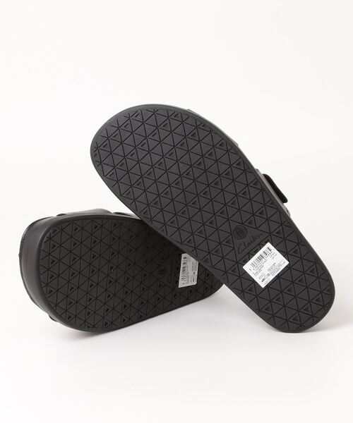 CLARKS ブラック トレイル サンダル ストラップ ベルクロ 軽量 Torford Strap / トーフォードストラップ（ブラックレザー