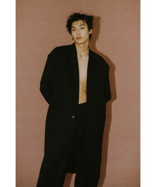 ジャケット・アウター Knuth Marf remake chester long coat high end- oversize long chester coat(unisex)/black | KNUTH MARF