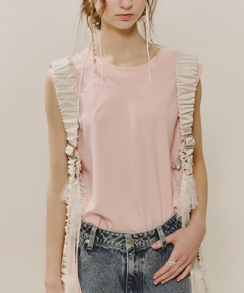 J1U by LA BELLE ETUDE tシャツ フィッシュテールリラックス