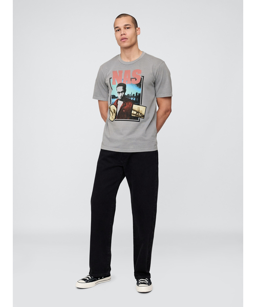 GAP（ギャップ） tシャツ ○ナズ リラックス グラフィックTシャツ/NAS