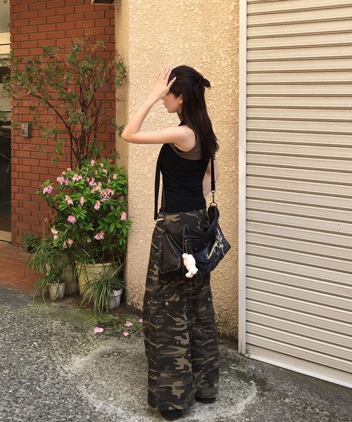 パンツ judin 3way lace design wide denim pants 3way lace design wide denim pants | Judin