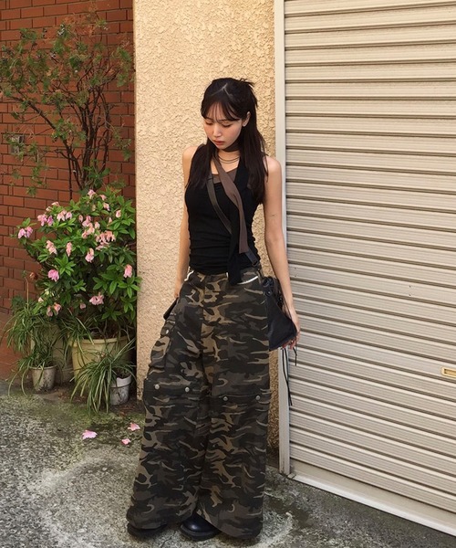 JUDIN ジーンズ デニム デニムパンツ 3way lace design wide