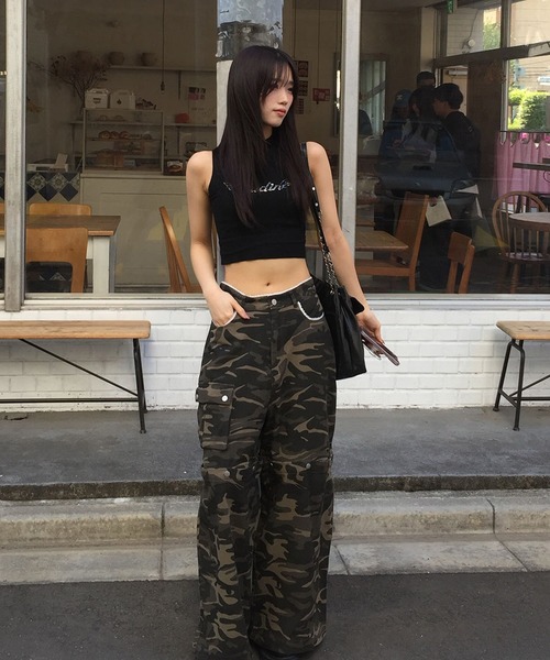 パンツ judin 3way lace design wide denim pants 3way lace design wide denim pants | Judin