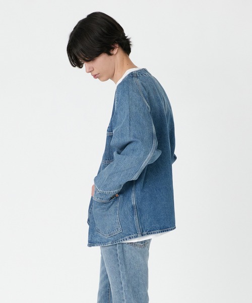 Levi's ブルーデニムジャケット Sサイズ 80s USA製 Levi'sリーバイス ダメージ デニムジャケット 4