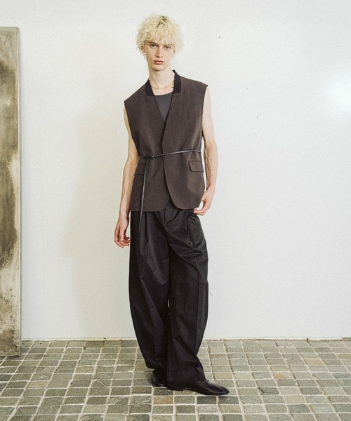 HARE ベスト ジレ 「SET UP対応」シックリラックスカットオフ