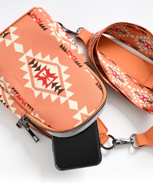 marai（マーライ） ウエストポーチ ウエストバッグ ネイティブ柄ボディ