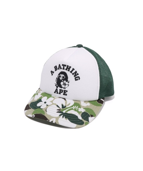 A BATHING APE キャップ 帽子 ABC RESORT CAMO MESH CAP メンズ