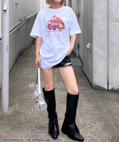 Answer4 ハローキティ 半袖Tシャツ L アンサー4 稀少 トレラン 4GEEKs by SPIRALGIRL tシャツ 半袖 「Sanrio characters/サンリオ