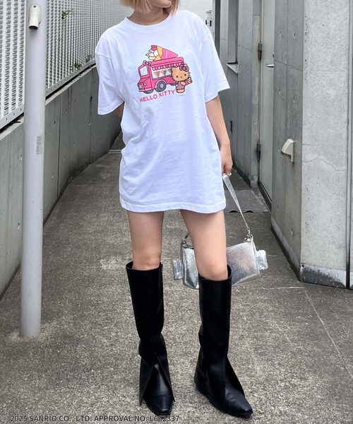 Answer4 ハローキティ 半袖Tシャツ L アンサー4 稀少 トレラン 4GEEKs by SPIRALGIRL tシャツ 半袖 「Sanrio characters/サンリオ