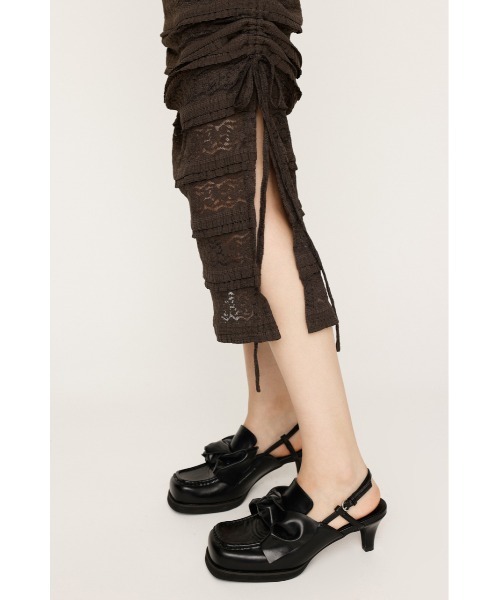 SLY ワンピース FRONT BUTTON LACE 2P L/OP フロントボタン