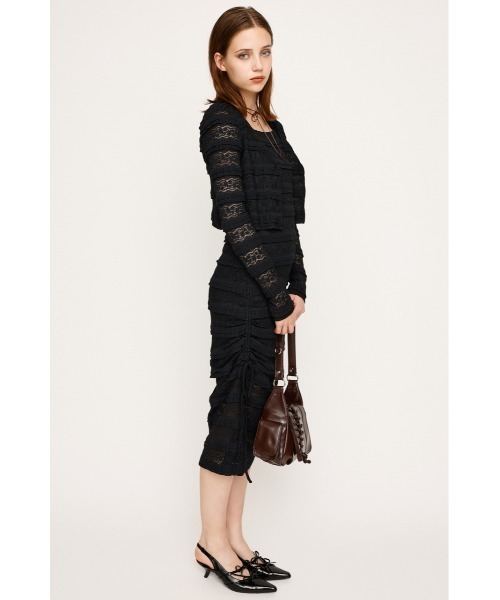 SLY ワンピース FRONT BUTTON LACE 2P L/OP フロントボタン