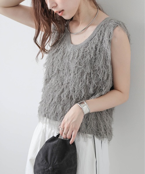 ベスト ジレ ループフリンジベスト レディース : ZOZOTOWN Yahoo!店