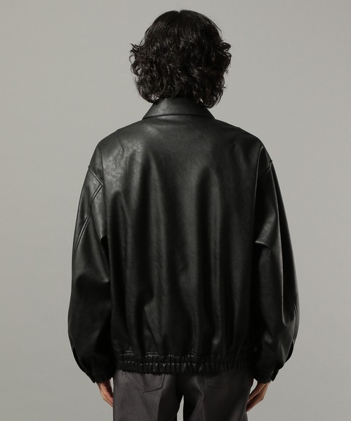 Rage blueブルゾン　革ジャン　即完売品 RAGEBLUE ブルゾン アウター Synthetic leather track jacket