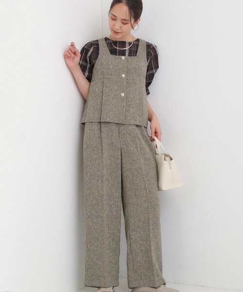 ハンドメイド【セットアップ2点、トップス2点】 DRESKIP セットアップ 「2点セット」着るだけで決まる クラシカルな