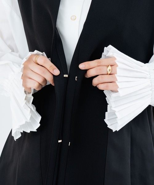 ANNA LUNA ベスト ジレ 「ANNA LUNA」きちんと見え が叶う 裾切替