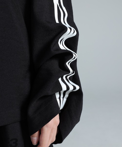 Y-3 ブルゾン アウター HOODED TRACK TOP 3-STRIPES メンズ レディース