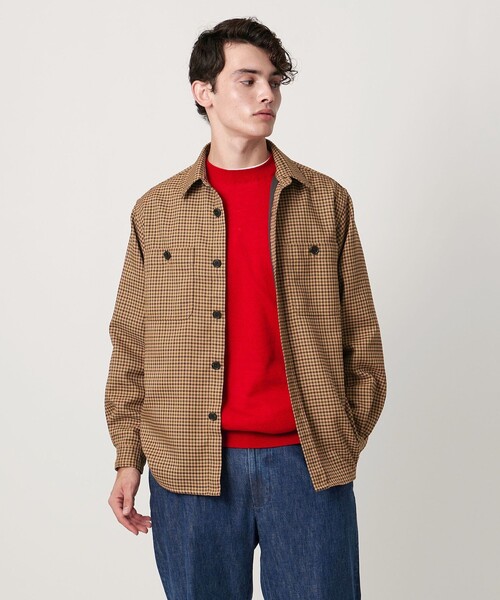UNITED ARROWS（ユナイテッドアローズ） シャツ ツイードライク ダブル