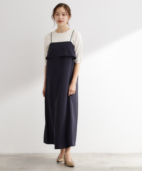 ワンピース 「カセット服」洗えるAラインキャミワンピース | grove | 03