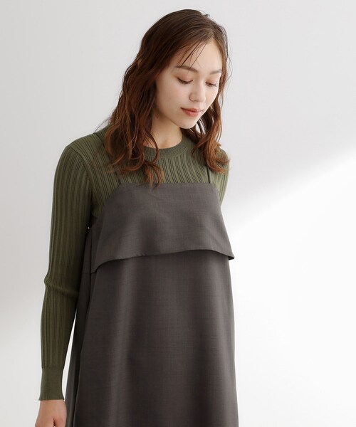 ワンピース 「カセット服」洗えるAラインキャミワンピース | grove | 05
