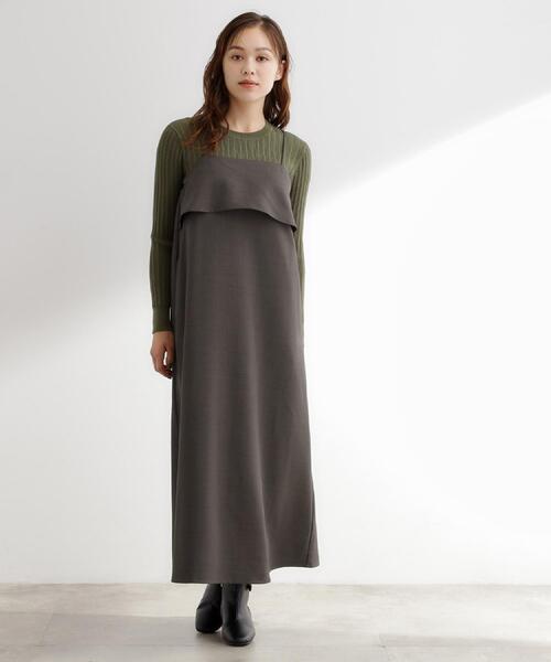 ワンピース 「カセット服」洗えるAラインキャミワンピース | grove | 06