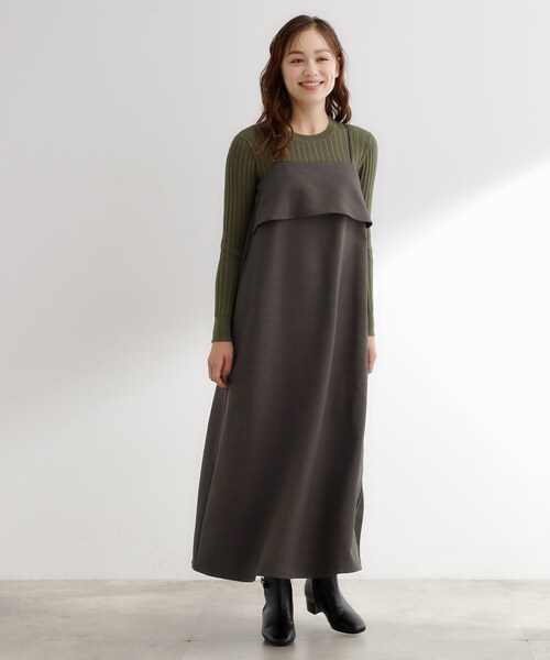 ワンピース 「カセット服」洗えるAラインキャミワンピース | grove | 07