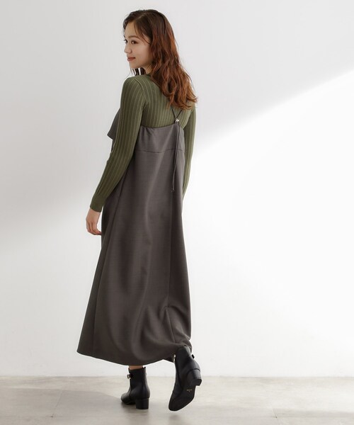 ワンピース 「カセット服」洗えるAラインキャミワンピース | grove | 08